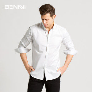 断码清仓 本米 男全棉提花商务衬衣 不易皱好打理