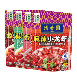 190年老字号 清香园 麻辣小龙虾调味料 165g 可做3斤虾
