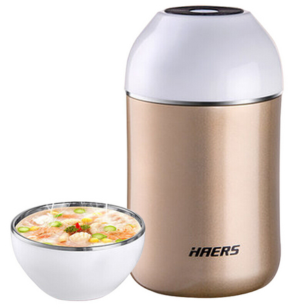 31日8点：HAERS 哈尔斯 焖烧壶 750ML 香槟金