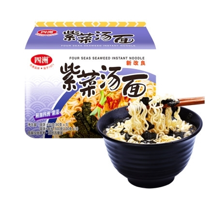FOUR SEAS 四洲 紫菜汤面方便面 100g*5