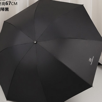 黑胶折叠防晒遮雨两用太阳伞