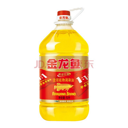 金龙鱼 黄金比例食用调和油 5L