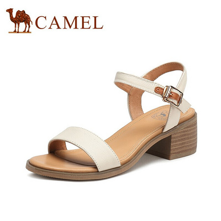 CAMEL 骆驼 A125156125 女士中跟凉鞋
