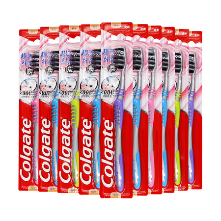 88VIP：Colgate 高露洁 超洁纤柔牙刷 10支