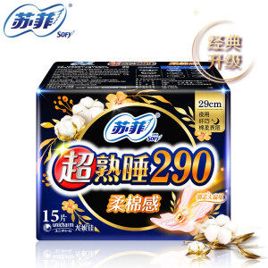 Sofy 苏菲 超熟睡夜用柔棉 纤巧夜用卫生巾 290mm 15片