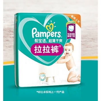 Pampers 帮宝适 超薄干爽拉拉裤 绿帮成长裤 L84片