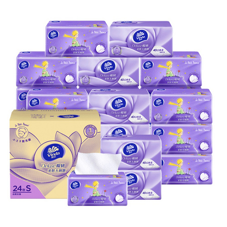 88VIP：Vinda 维达 立体美系列 抽纸 3层108抽24包 小王子联名款