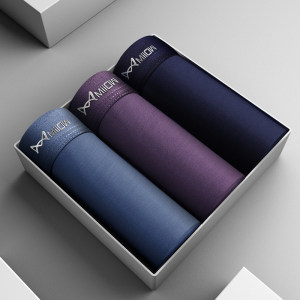 猫人 男士石墨烯冰丝内裤 3条