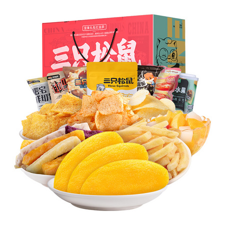 Three Squirrels 三只松鼠 缤纷果干礼包 570g