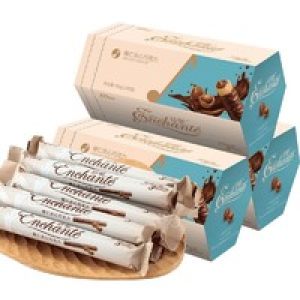 金帝 纯可可 榛仁夹心巧克力棒 156g*3盒