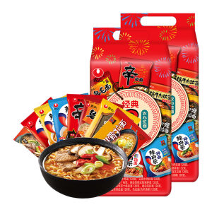 天猫超市 农心 经典辛拉面 8口味 16包 44.9元包邮