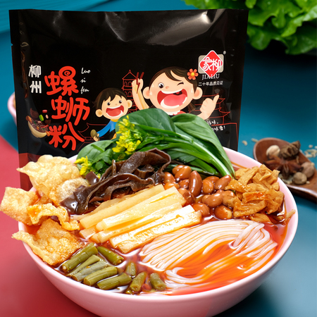 家柳 柳州 螺蛳粉 广西特产 螺丝粉300克*3袋装