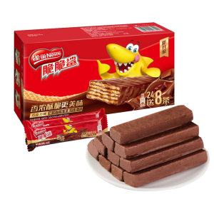 雀巢 脆脆鲨巧克力威化饼干 24+8条