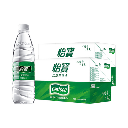 C'estbon 怡宝 饮用纯净水矿泉水 555ml*24瓶箱*2箱