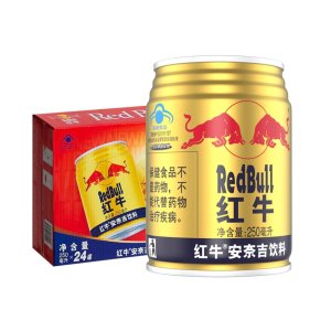 红牛 安奈吉 运动能量饮料 250ml*24罐 添加西洋参成分 拍2箱210元盛典价