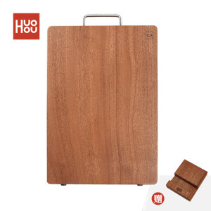 小米旗下 火候 非洲进口乌檀木 加厚防霉双面无拼接实木砧板 36*24cm