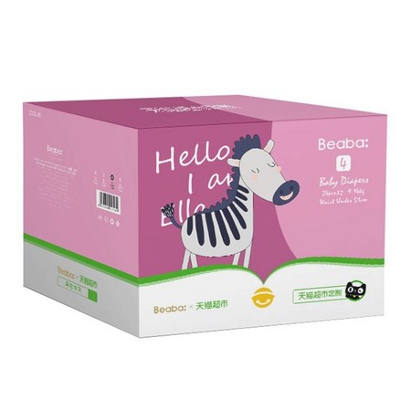 88VIP：BEABA 疯狂动物迷婴儿纸尿裤 L48片