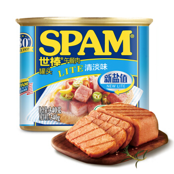 SPAM 世棒 午餐肉罐头 清淡口味 340g