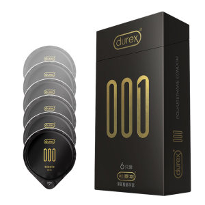 杜蕾斯旗下最薄 001聚氨酯避孕套 6只装 仿若未戴/无乳胶味