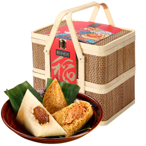 稻香村 8粽+4蛋+酱鸭端午竹篮礼盒
