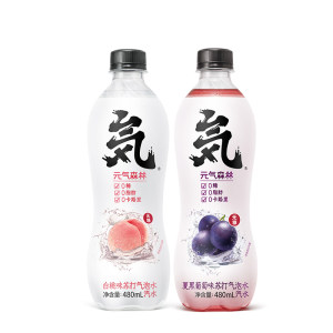 元気森林 0糖0脂0卡路里 桃味苏打气泡水 480ml*24瓶 106.9元61预售价