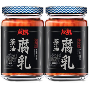 友泉 香辣茶油豆腐乳 300g*2瓶 3.3万4.9分好评