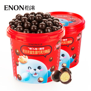 怡浓 麦丽素 夹心巧克力 520g*2桶