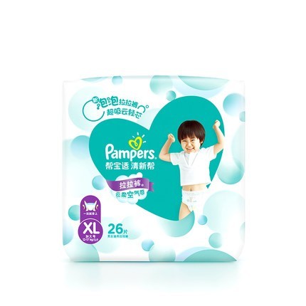 88VIP：Pampers 帮宝适 清新帮 拉拉裤 XL26片