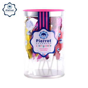 法国原装进口 安德鲁 倍乐果 0色素 水果棒棒糖礼盒 157g/12支 拍2桶33.8元包邮