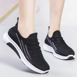 母亲节礼物 女休闲轻便飞织鞋 透气运动鞋