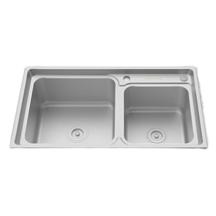 ARROW 箭牌卫浴 银色纳米双槽裸槽 D款 805*450*200mm