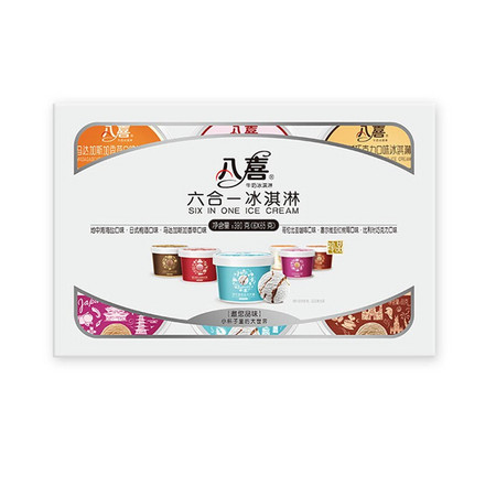BAXY 八喜 冰淇淋 珍品六合一 65g*6盒