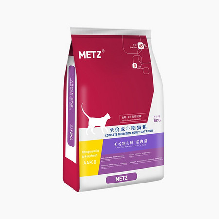 PLUS会员：METZ 玫斯 无谷生鲜全价猫粮 8kg