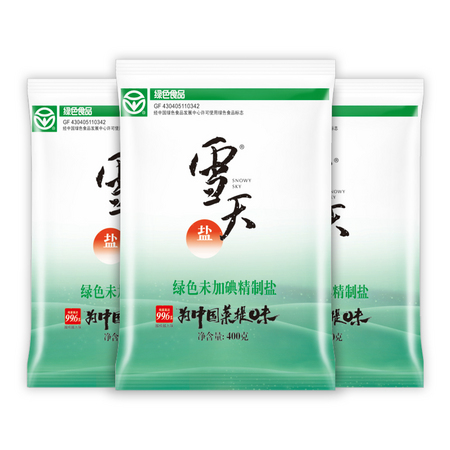 xuetian 雪天 未加碘食用盐 400g*7袋