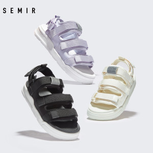 森马 男女休闲凉鞋 可拆卸后带