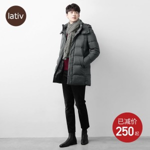 诚衣 lativ 男无缝防泼水羽绒服 780蓬鸭绒 209元狂欢价