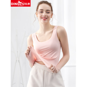 顶鹿 女士 50支超细 兰精莫代尔 无痕背心