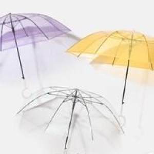 BANANA UNDER 蕉下 长柄透明雨伞 大号 三折
