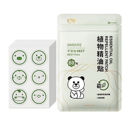 RUNBEN 润本 植物精油驱蚊贴 60片装