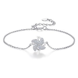 520心动款 周大生 925银手链 萌动风车可随风转动