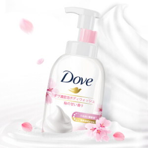 PLUS会员：Dove 多芬 浓密沐浴泡泡 樱花甜香 沐浴露 400g