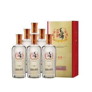 劲酒旗下 毛铺 金荞 42度苦荞白酒 500ml*6瓶 含3礼袋