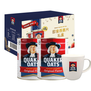 桂格 即食燕麦片 800g*2桶 礼盒装