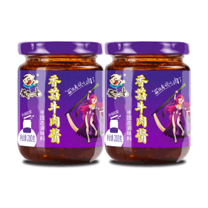 饭扫光 大块牛肉超 香菇牛肉酱 200g*2瓶 21.8元狂欢价