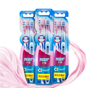 Crest 佳洁士 天鹅绒护龈超细软毛牙刷*6支（赠排浊泡泡牙膏 40g*4）