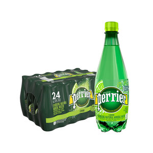 法国 Perrier无糖气泡水 青柠味 500ml*24瓶