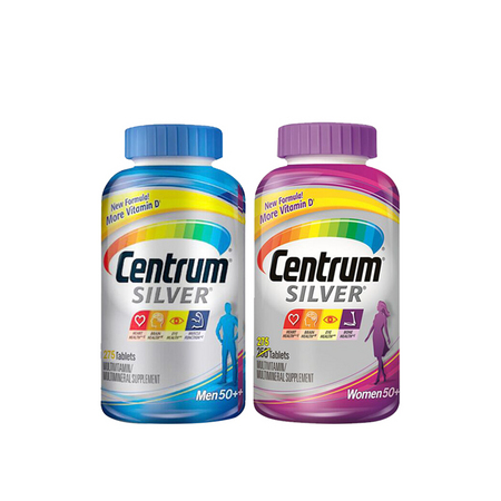 Centrum 善存 银片50+男士女士复合维生素 275粒*2瓶