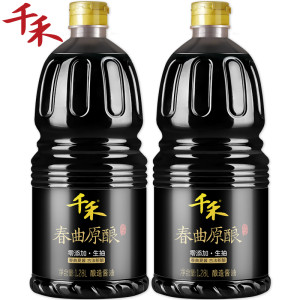 千禾 春曲原酿酱油 1.28L*2桶