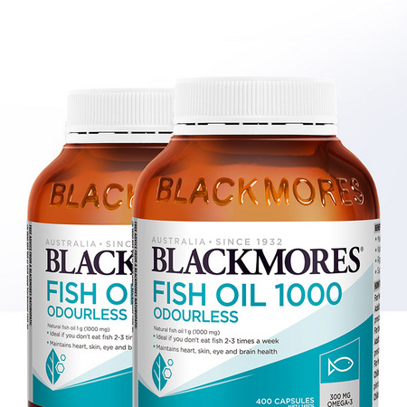 BLACKMORES 澳佳宝 无腥味鱼油软胶囊 400粒*2