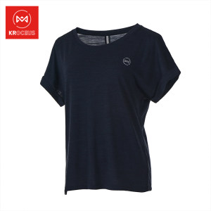 清仓S码 地球科学家 羊毛混纺面料 女吸湿除臭速干T恤 29元新低价